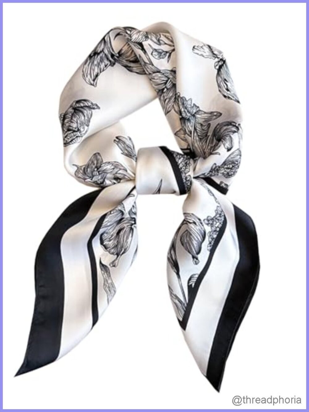 Saiusloa Silky Polyester Satin Square Scarf Neck Head Hair Wrap Bandana